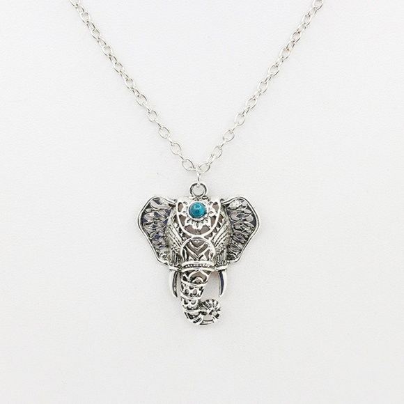 2/$25 Elephant Silver Necklace, NEW - Picture 3 of 4